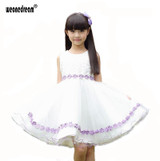 Flower Girl Dress For Weddings 2017 Pageant Ball Gowns White Lace Autumn Long Sleeve First Communion Dresses For Girls