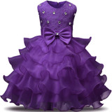 Flower Baby Infant Girl Dress Wedding Newborn kids dresses Baptism 1 year Birthday Party Tutu Dress Girl Clothes girls clothing