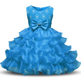 Flower Baby Infant Girl Dress Wedding Newborn kids dresses Baptism 1 year Birthday Party Tutu Dress Girl Clothes girls clothing