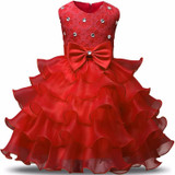Flower Baby Infant Girl Dress Wedding Newborn kids dresses Baptism 1 year Birthday Party Tutu Dress Girl Clothes girls clothing