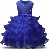 Flower Baby Infant Girl Dress Wedding Newborn kids dresses Baptism 1 year Birthday Party Tutu Dress Girl Clothes girls clothing