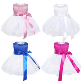 Flower Baby Girls Wedding Dress for kids 1 year Birthday dresses Baptism newborn Girls clothing infant tutu dress Child Clothes