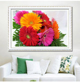 Flower arranging 5D DIY diamond Painting flowers Cross Stitch diamond embroidery mosaic diamonds wall stickers home decor vase