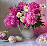 Flower arranging 5D DIY diamond Painting flowers Cross Stitch diamond embroidery mosaic diamonds wall stickers home decor vase