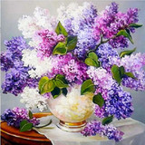 Flower arranging 5D DIY diamond Painting flowers Cross Stitch diamond embroidery mosaic diamonds wall stickers home decor vase