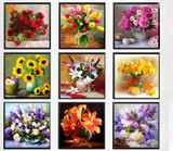 Flower arranging 5D DIY diamond Painting flowers  Cross Stitch diamond embroidery mosaic diamonds wall stickers home decor vase
