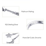 Crescent and Star Link Chain Ring