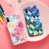FLOVEME For iPhone 7 6 6S Plus Case Mermaid 3D Scales Case For iPhone X iPhone 5 5S SE Girly Back Cover For iPhone 6 6S 7 Plus