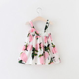 Floral Toddler Kids Baby Girls Summer Dress Princess Party Bowknot Tutu Dresses