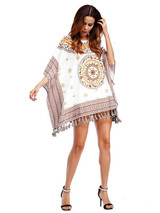 Floral Tasseled Loose Blouses&Shirts Tops