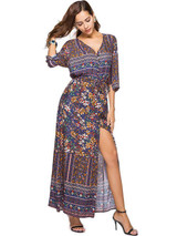 Floral Split-side Bohemia Maxi Dress