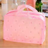 Floral Print Transparent Waterproof Makeup Make up Cosmetic Bag Toiletry Bathing Pouch