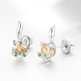 Cute Foxy Crystal Stud Earrings