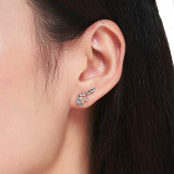 Cute Foxy Crystal Stud Earrings