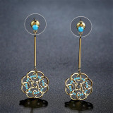 Vintage Flower Drop Earrings