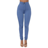 2016 New Sexy Women Fashion Jeans High Waisted Pencil Stretch Deim Pants Jeans Soft Skinny Stretchy Skinny Pants Slim Jeggings
