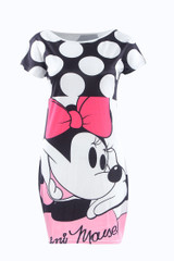 2016 New Sexy Women Fashion Cute Mouse Printed Bodycon Party Dress Women Summer Dress Vestidos Plus Size