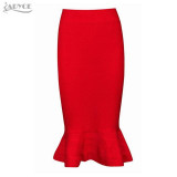 2016 New sexy women Evening Party white winter Skirt yellow black ruffles celebrity knee-length Mermaid Bodycon bandage skirts 2016 New sexy women Evening Party white winter Skirt yellow black ruffles celebrity knee-length Mermaid Bodycon bandage skirts