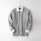 2016 New real mink cashmere sweater men pure 100% cashmere sweater pullovers men free shipping Wholesale price S275