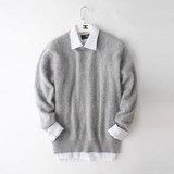2016 New real mink cashmere sweater men pure 100% cashmere sweater pullovers men free shipping Wholesale price S275