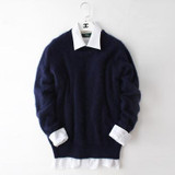 2016 New real mink cashmere sweater men pure 100% cashmere sweater pullovers men free shipping Wholesale price S275