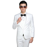 2016 New Men Suits (Jacket+Pants+Tie) Custom Slim Fit Tuxedo Brand Fashion Bridegroon Business Formal Wedding Suit Casual Blazer
