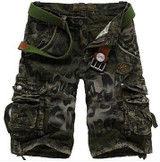 2016 New men summer Camouflage military cargo shorts bermuda masculina jeans male fashion Casual baggy denim shorts plus size 42