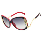 2016 New Luxury Oversized Metal Frame Women Brand Designer Sunglasses High Quality Driving Sun Glasses For Women