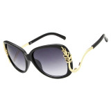2016 New Luxury Oversized Metal Frame Women Brand Designer Sunglasses High Quality Driving Sun Glasses For Women