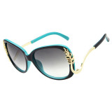 2016 New Luxury Oversized Metal Frame Women Brand Designer Sunglasses High Quality Driving Sun Glasses For Women