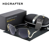 2016 New Luxury Oversized Metal Frame Women Brand Designer Sunglasses High Quality Driving Sun Glasses For Women