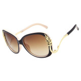 2016 New Luxury Oversized Metal Frame Women Brand Designer Sunglasses High Quality Driving Sun Glasses For Women