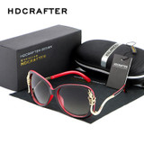 2016 New Luxury Oversized Metal Frame Women Brand Designer Sunglasses High Quality Driving Sun Glasses For Women