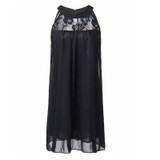 2017 Summer Style Zanzea Women Sexy Lace Patchwork Chiffon Dresses Sleeveless Casual Loose Party Mini Dress Vestidos Plus Size