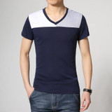 2017 summer style T-shirt men casual print short sleeve cotton t shirt slim  patchwork Tee shirt Top plus size 3Xl 4Xl 5Xl