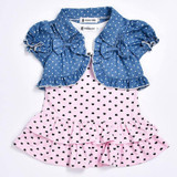 2017 summer style Infant clothes baby girl dress cake Princess dress+vest Baby wear newborn Baby Girls clothing set
