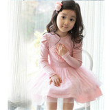 2017 summer style girls dress love long sleeve wings tutu dress baby flower girl dresses bow veil Kids love childre 1-6 Years