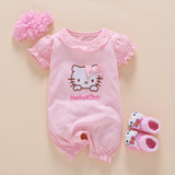 2017 Summer Style Baby Rompers Girls Clothes Cotton Cute Romper Newborn Jumpsuits Ropa Bebes Boy Clothing Character Short