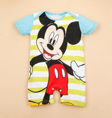 2017 Summer Style Baby Rompers Baby Girls Clothes Cotton Cute Mickey Minnie Romper Newborn Jumpsuits Ropa Bebes Baby Boy Clothes