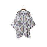 2017 summer shirt style new tops women blouses printed shirts casual camisas femininas blusas vintage kimono cardigan
