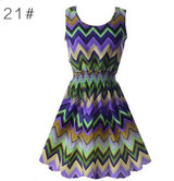 2017 Summer Sexy Women Tank Chiffon Beach Party Dress Sleeveless Slim Bodycon Sundress Floral Mini Dresses