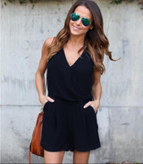 2017 summer sexy beach jumpsuit rompers casual slash neck overalls Stripe off shoulder ruffles short women playsuit bodysuit