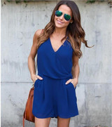 2017 summer sexy beach jumpsuit rompers casual slash neck overalls Stripe off shoulder ruffles short women playsuit bodysuit