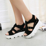 2017 Summer Sandals Shoes Women High Heel Casual Shoes footwear flip flops Open Toe Platform Gladiator Sandals Women Shoes Y48W