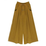 2017 Summer Plus Size M-4XL 5XL 6XL Women Casual Loose Harem Pants Wide Leg Palazzo Culottes Stretch Trouser Female Clothing