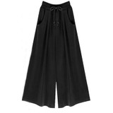 2017 Summer Plus Size M-4XL 5XL 6XL Women Casual Loose Harem Pants Wide Leg Palazzo Culottes Stretch Trouser Female Clothing