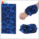 2017 Summer Out door Flower Bandana Novelty 25*48cm Seamless Magic Sunscreen Ride Multifunctional Bandana Muffler Unisex Scarves