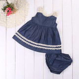 2017 Summer Newborn Girls Dress Kids Baby Girls Clothes Lace Princess Dress Party Wedding Pageant Dresses 0-18M