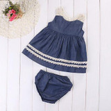 2017 Summer Newborn Girls Dress Kids Baby Girls Clothes Lace Princess Dress Party Wedding Pageant Dresses 0-18M