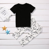 2017 Summer Newborn Baby Boys Girls Clothes Casual Short Sleeve T-shirt Tops +Pant Trouser 2PCS Outfit Toddler Kids Clothing Set